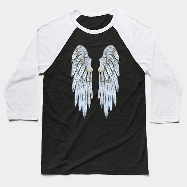 Rustic Wings Baseball T-Shirt by ArtisticEnvironments
